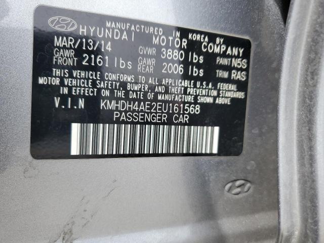 KMHDH4AE2EU161568 Hyundai ELANTRA SE