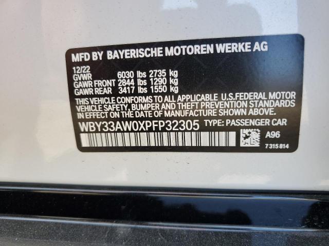 2023 BMW I4 M50 WBY33AW0XPFP32305