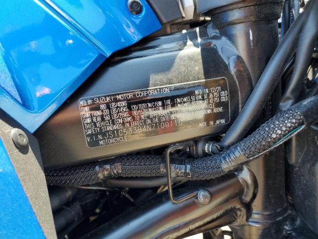 2022 SUZUKI GSX-S750 M JS1C533B4N7100110  61576233