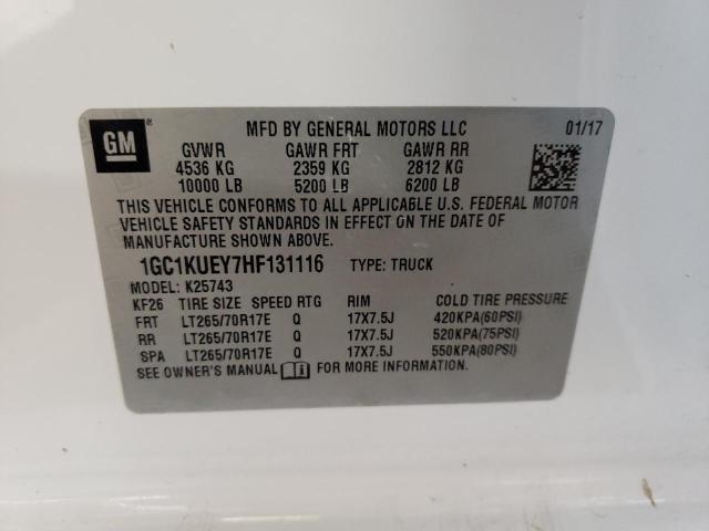 2017 CHEVROLET SILV2500 2 - 1GC1KUEY7HF131116