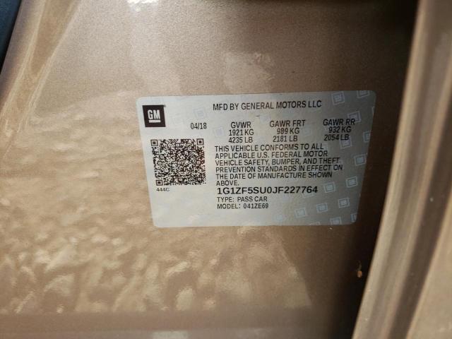 2018 CHEVROLET MALIBU HYB - 1G1ZF5SU0JF227764