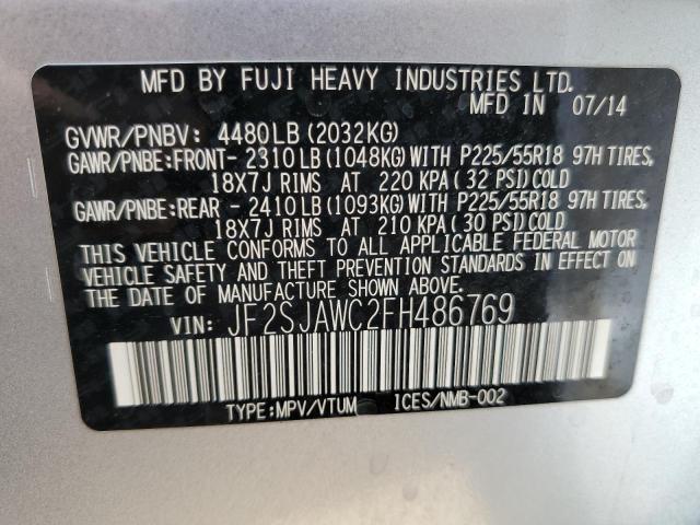 JF2SJAWC2FH486769 Subaru Forester 2.5i Touring