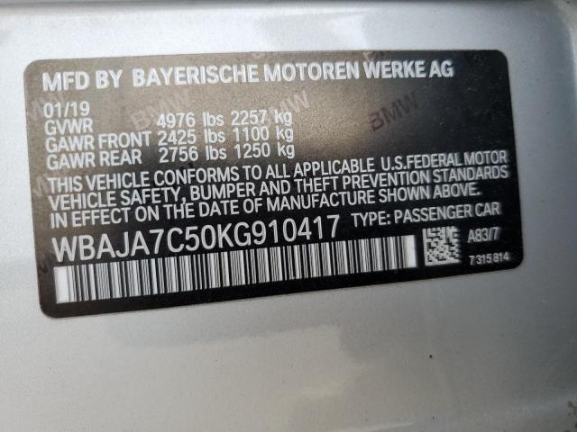 2019 BMW 530 XI - WBAJA7C50KG910417