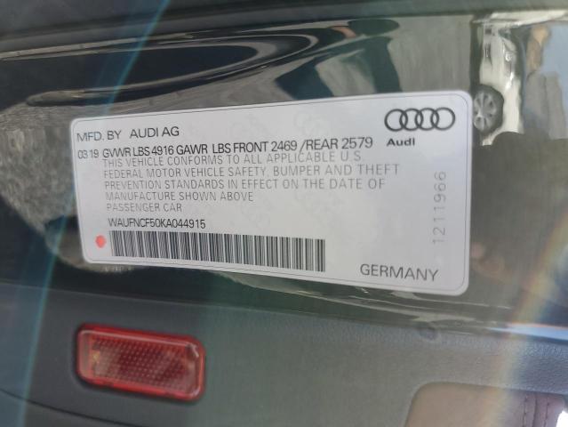 WAUFNCF50KA044915 2019 AUDI A5, photo no. 12