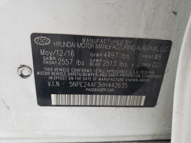 2017 HYUNDAI SONATA SE - 5NPE24AF3HH442635