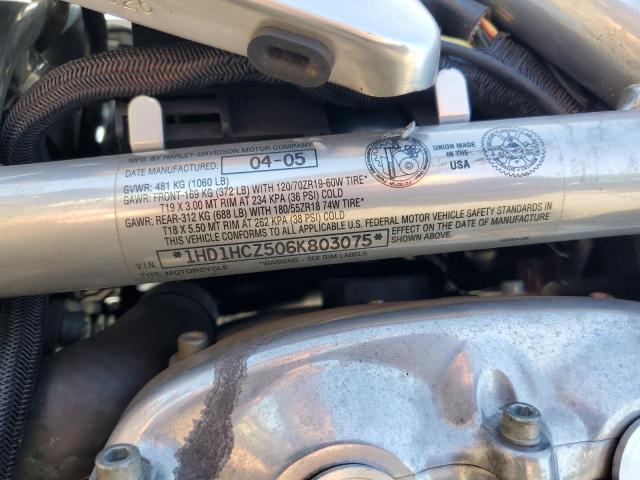 2006 HARLEY-DAVIDSON VRSCR 1HD1HCZ506K803075