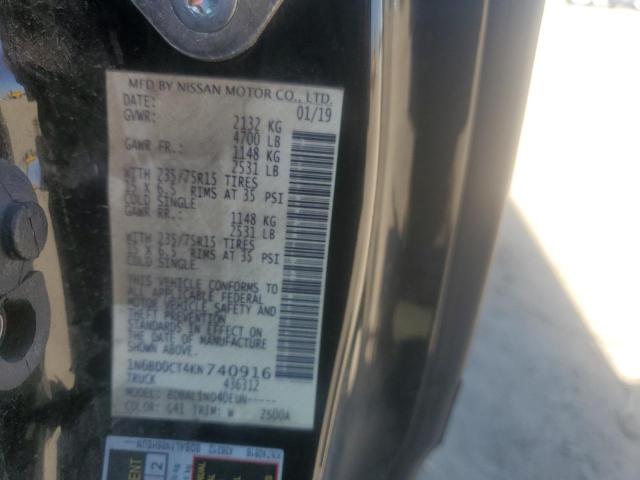 1N6BD0CT4KN740916 Nissan FRONTIER S