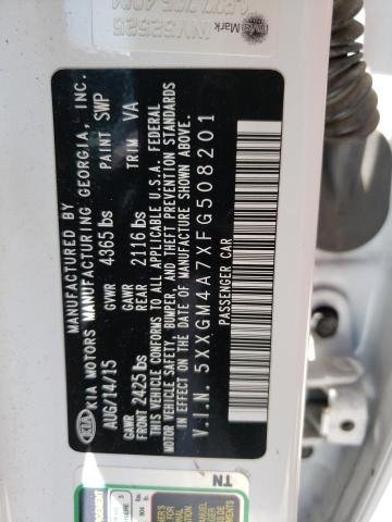 5XXGM4A7XFG508201 KIA Optima Lx