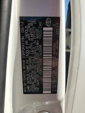 JTDKDTB36E1563688 Toyota PRIUS C