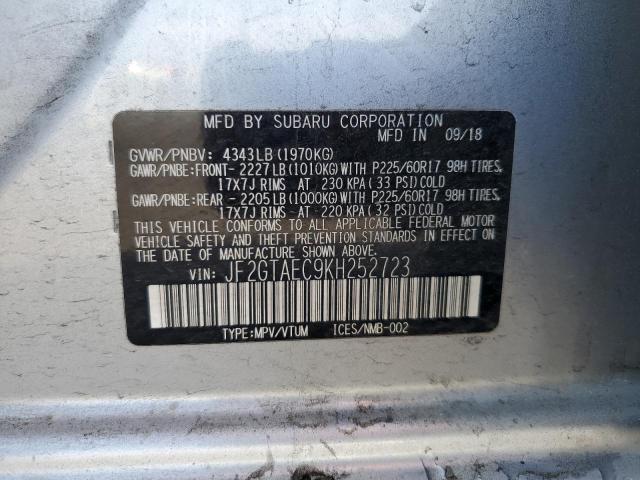 JF2GTAEC9KH252723 Subaru Crosstrek Premium