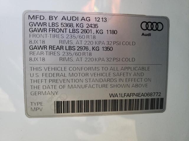 WA1LFAFP4EA068772 2014 AUDI Q5, photo no. 13