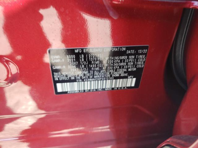 4S4WMAKD8P3413163 Subaru Ascent Limited