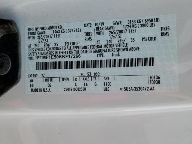 1FTMF1E50KKF17266 Ford F150