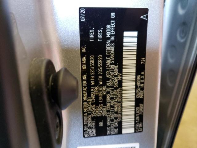 VIN 5TDFZRBH7LS039225 2020 Toyota Highlander, Platinum no.13