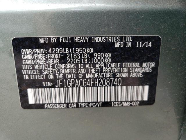 JF1GPAC64FH208740 Subaru Impreza Premium