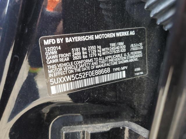 2015 BMW X4 XDRIVE3 - 5UXXW5C52F0E88668