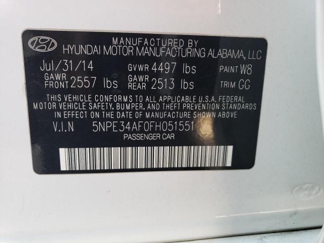 5NPE34AF0FH051551 Hyundai Sonata Sport
