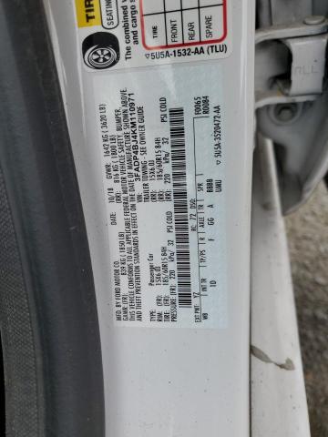 3FADP4BJ4KM110971 Ford FIESTA SE