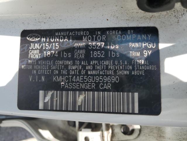 KMHCT4AE5GU959690 Hyundai ACCENT SE
