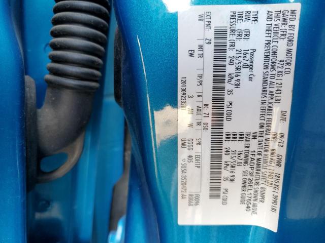 1FADP3F26EL176540 Ford FOCUS SE