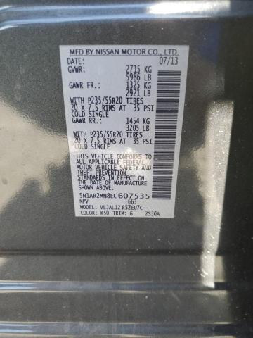 5N1AR2MN8EC607535 Nissan Pathfinder S