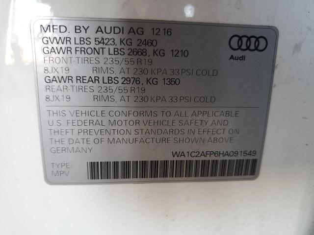 VIN WA1C2AFP6HA091549 2017 Audi Q5, Premium no.12