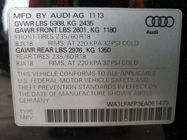 VIN WA1LFAFP3EA061473 2014 Audi Q5, Premium Plus no.13