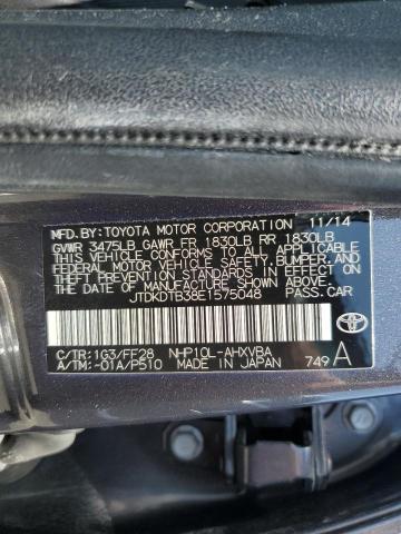 JTDKDTB38E1575048 Toyota PRIUS C