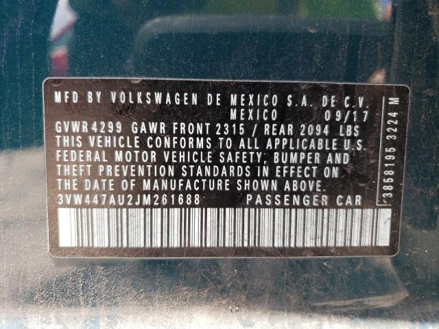 2018 VOLKSWAGEN GTI S/SE - 3VW447AU2JM261688