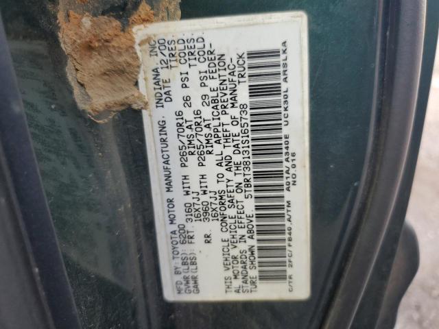 5TBRT38131S165738 2001 Toyota Tundra Access Cab Limited