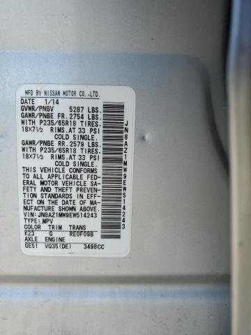 JN8AZ1MW9EW514243 Nissan MURANO S