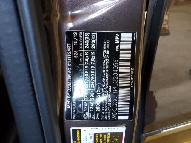 WDCGG0EB4EG234056 Mercedes-Benz Glk 250 Bluetec