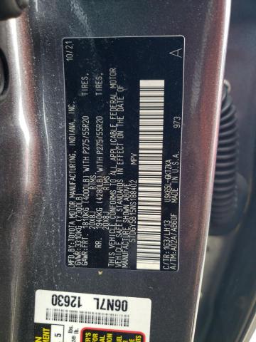 2022 TOYOTA SEQUIOA 5TDGY5B15NS188402