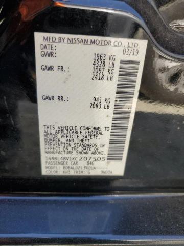 1N4BL4BV1KC207505 Nissan ALTIMA S
