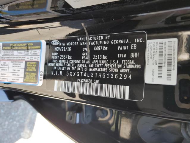 5XXGT4L31HG136294 KIA Optima Lx