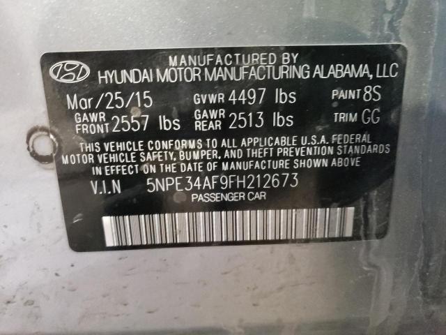 2015 HYUNDAI SONATA SPO - 5NPE34AF9FH212673