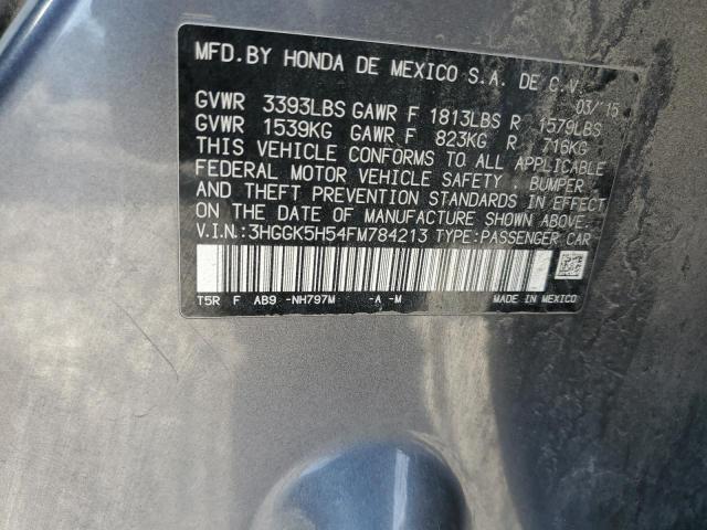 3HGGK5H54FM784213 Honda FIT LX