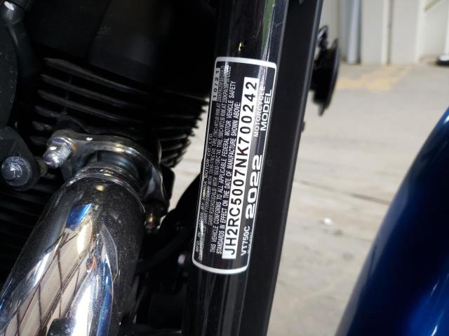 2022 HONDA VT750 C JH2RC5007NK700242
