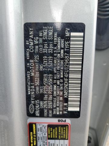 2015 HYUNDAI SANTA FE G - KM8SNDHF4FU129687