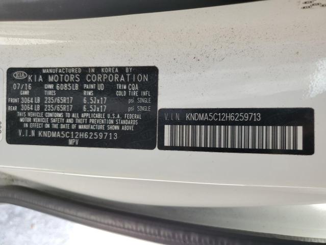 KNDMA5C12H6259713 KIA Sedona L