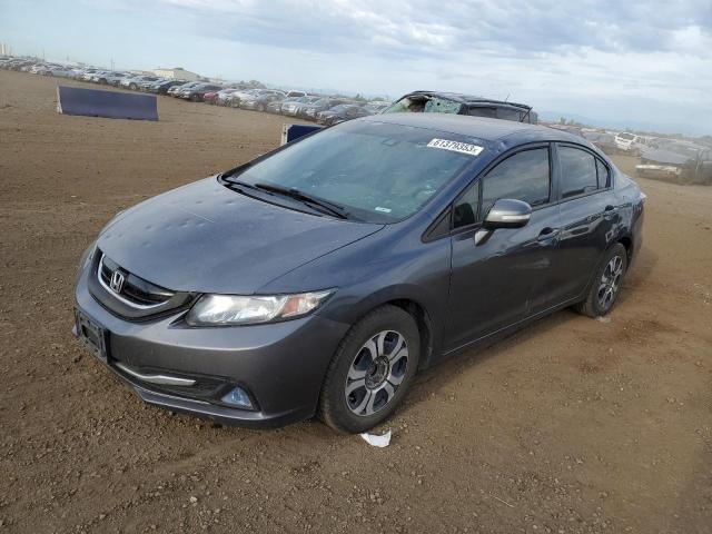 Vin: 19xfb4f34de001744, lot: 61379353, honda civic hybrid l 20131