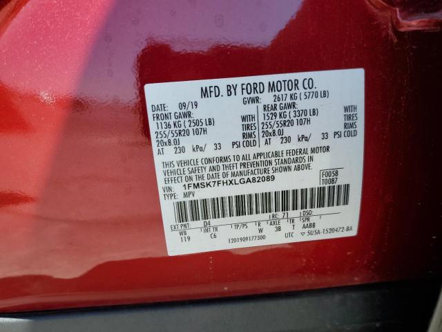 1FMSK7FHXLGA82089 Ford Explorer Limited