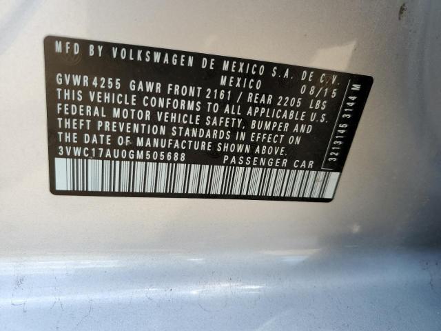 2016 VOLKSWAGEN GOLF SPORT - 3VWC17AU0GM505688