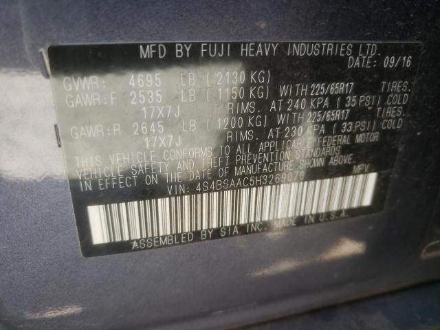 4S4BSAAC5H3269070 Subaru Outback 2.5i