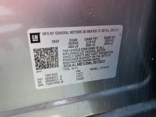 3GKALMEV3ML307523 GMC Terrain SL 10