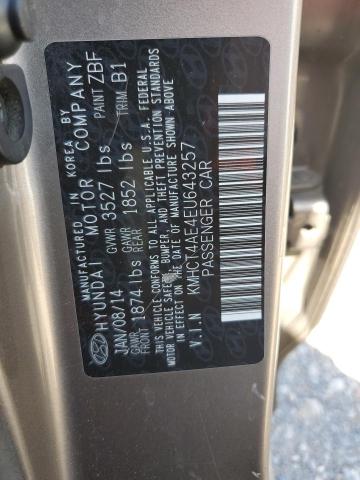 KMHCT4AE4EU643257 Hyundai ACCENT GLS