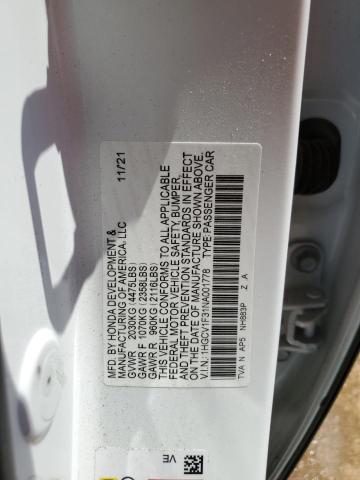 1HGCV1F31NA001778 Honda Accord Sport