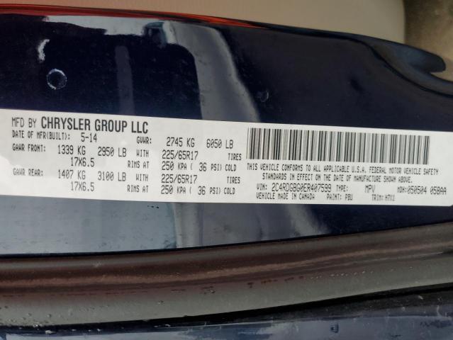 2C4RDGBG0ER407599 Dodge Grand Caravan Se