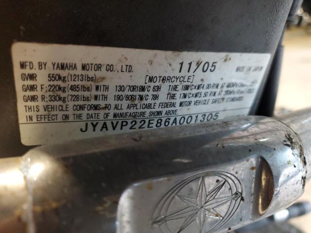 2006 YAMAHA XV1900 CT JYAVP22E86A001305