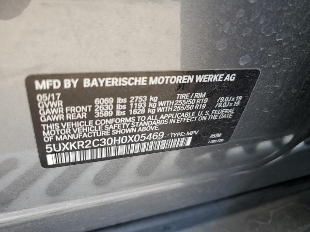 2017 BMW X5 SDRIVE3 - 5UXKR2C30H0X05469